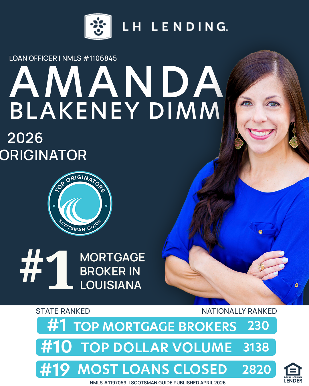 lh lending amanda blakeney top mortgage broker louisiana top originator